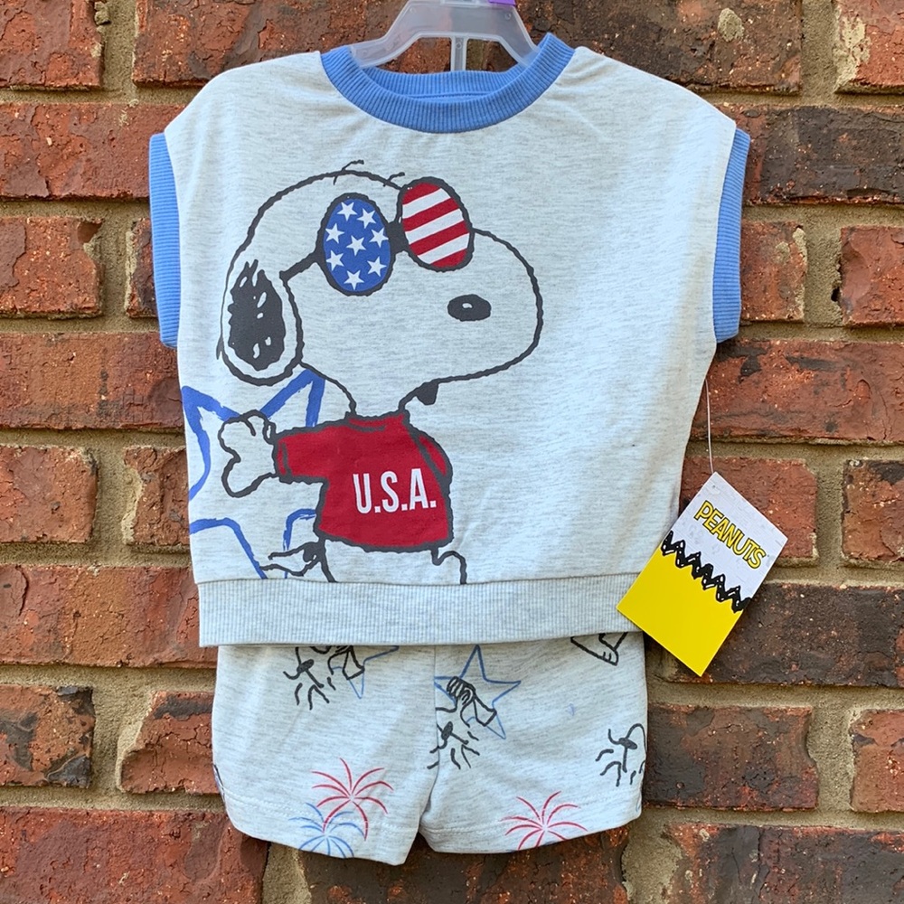 Peanuts shorts set